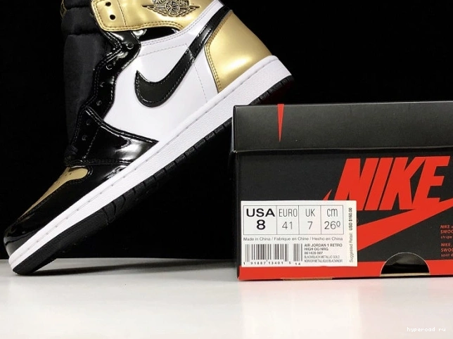 Jordan Retro 1 Toe High Glod 861428-007 Air 0524